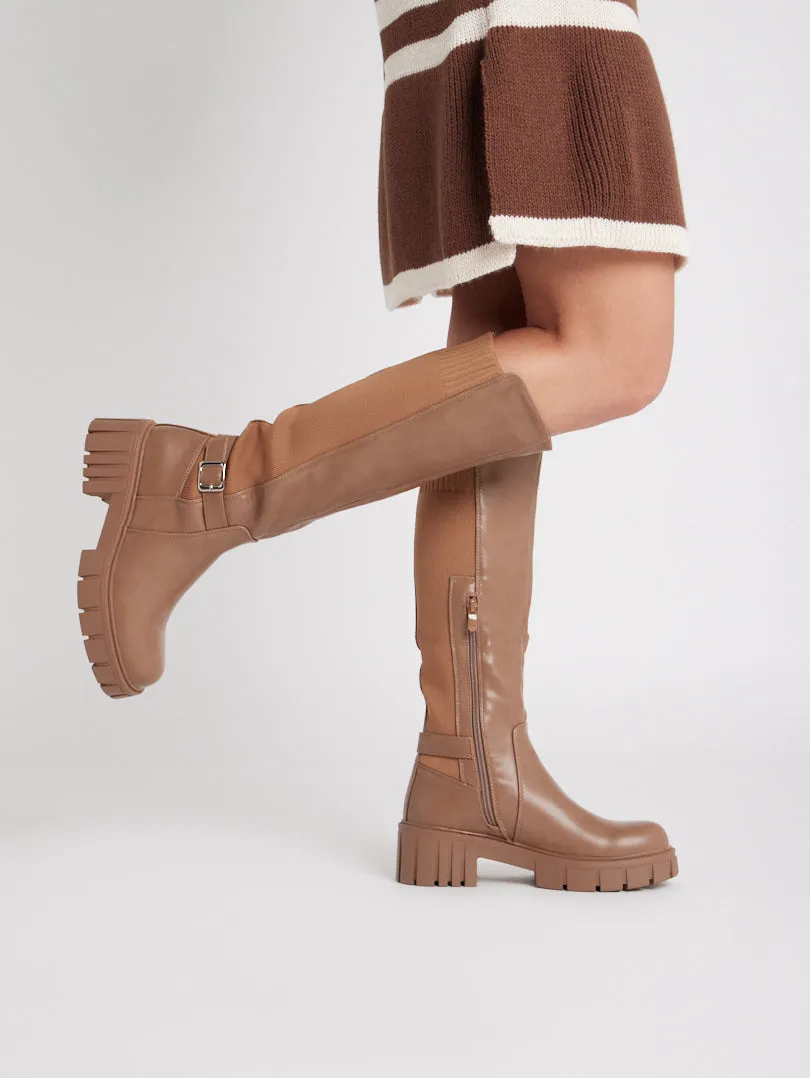 Bottes semelles crantées bi matières