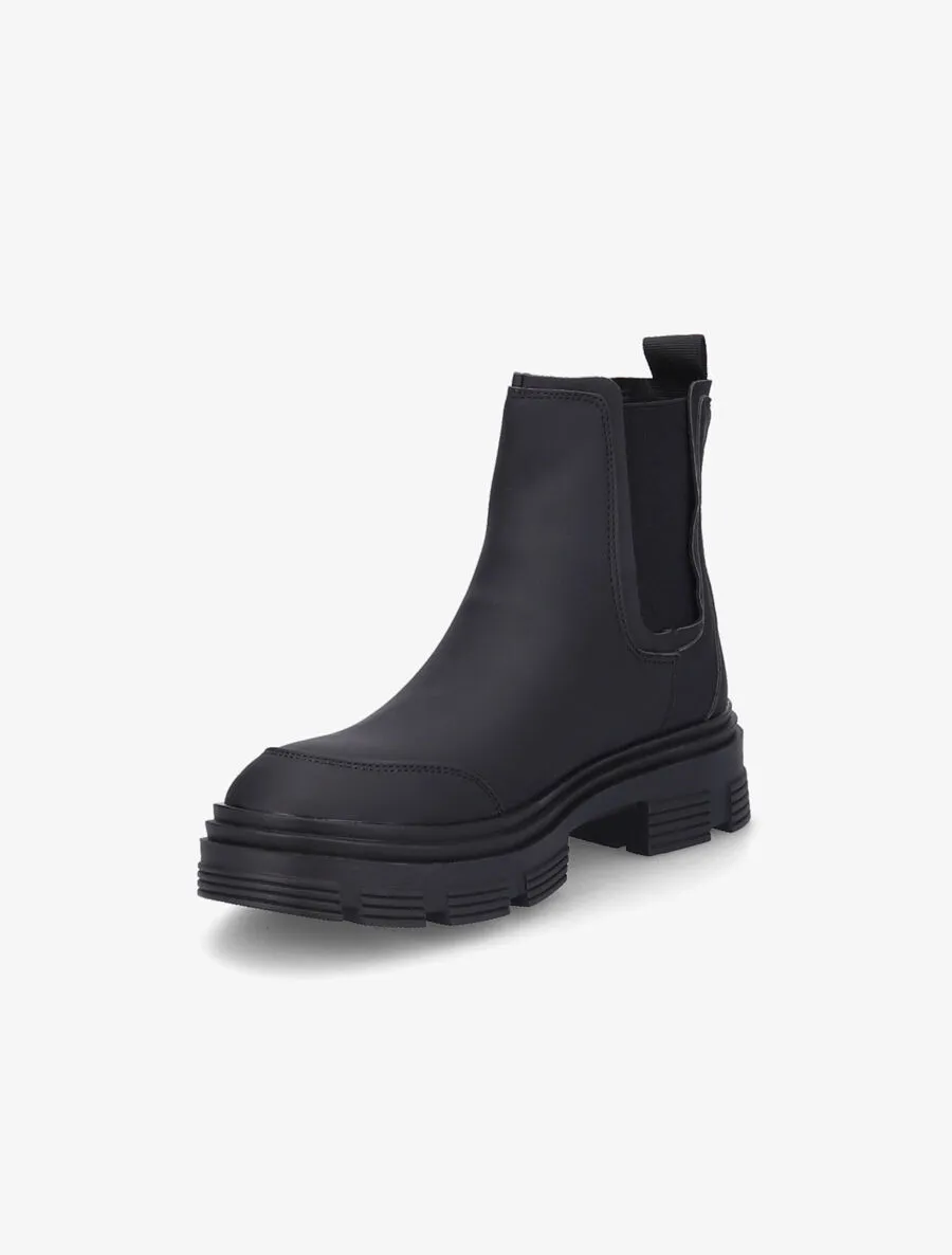 Chelsea boots à semelles crantées - Noir