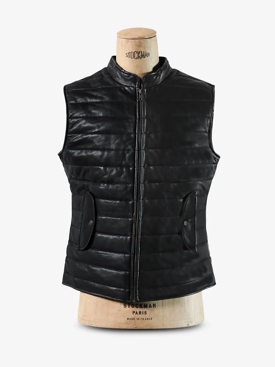 DOUDOUNE HOMME EN CUIR NOIR LaDoudoune Homme - Noir
