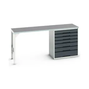 Etabli Verso 2000 mm Standard Avec 7 Tiroirs et Plateau Lino