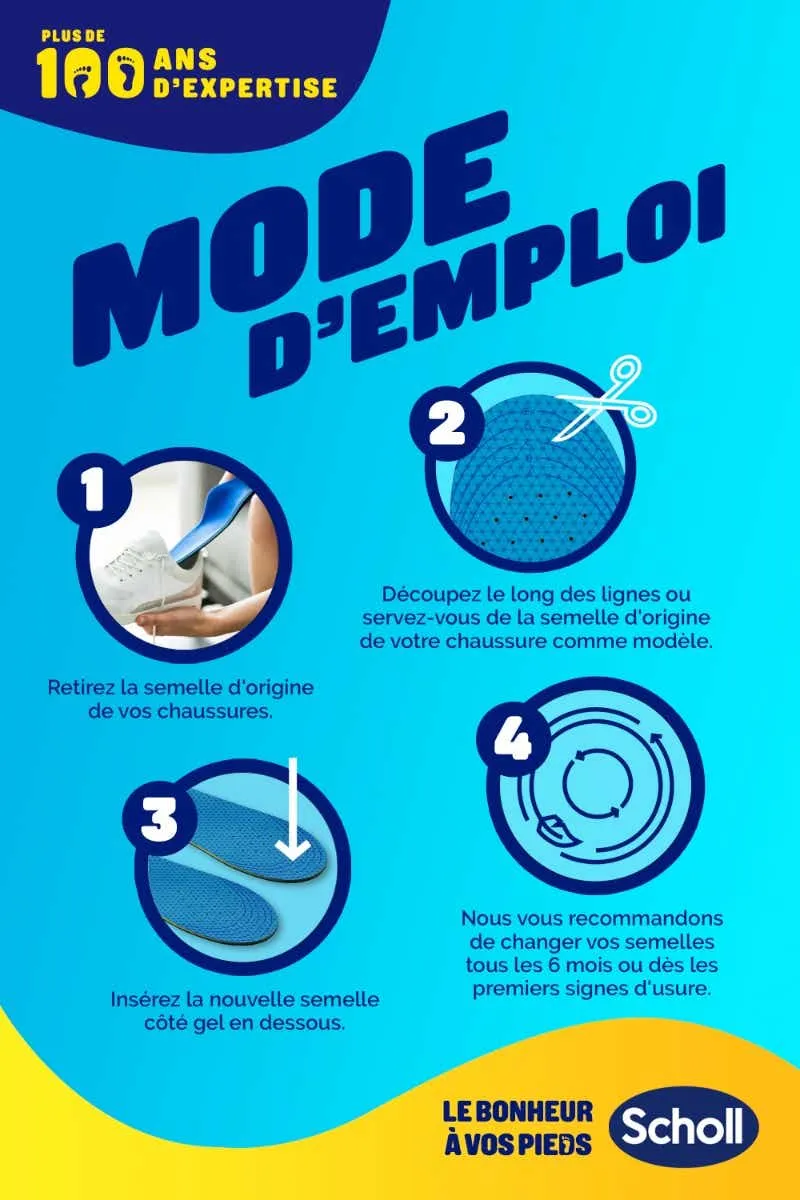 EXPERTSUPPORT - Semelles Chaussures Décontractées - Poiture 35.5 à 40.5 | Scholl  - Parapharmacie Boticinal