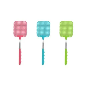 Lot de 3 tapettes à mouche avec manche télescopique tecno