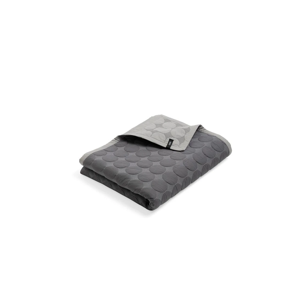Mega Dot (Organic) Bedspread 195x245 Dark Grey - Hay