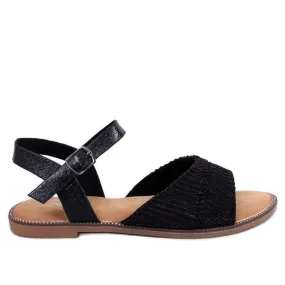 Mollies Sandales femme noires le noir