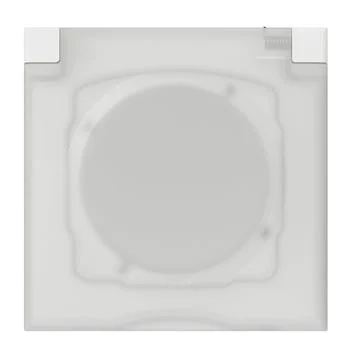Plaque carrée dooxie 1 poste avec volet IP44 IK07 - 600944