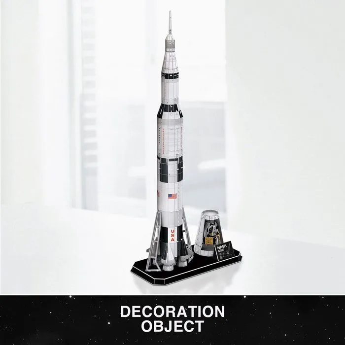 Puzzle 3D Apollo Saturn V Rocket, Puzzle 3D Enfant | Maquette A Construire Adulte, Cadeau Garcon 8 Ans, Maquettes Et Modélisme