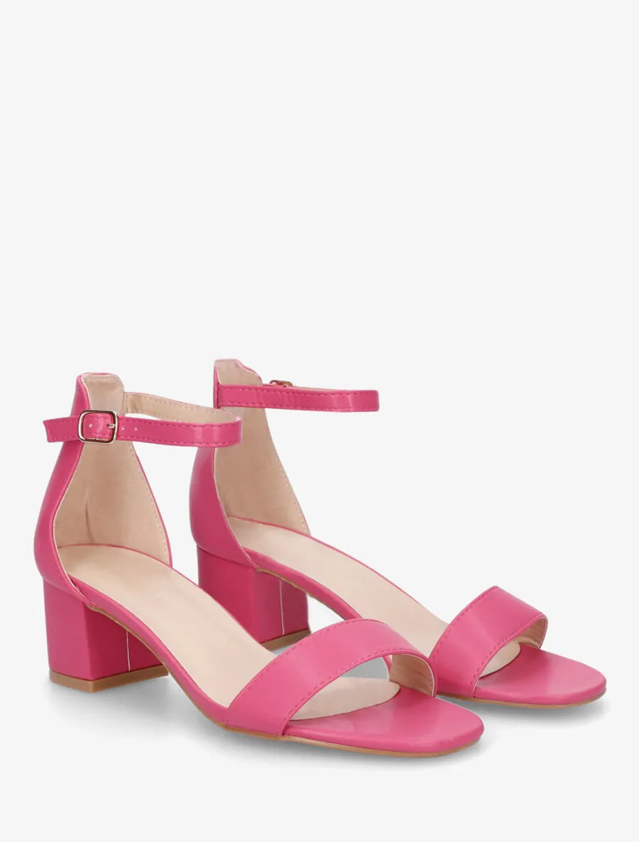 Sandales basiques à bride - Fuchsia