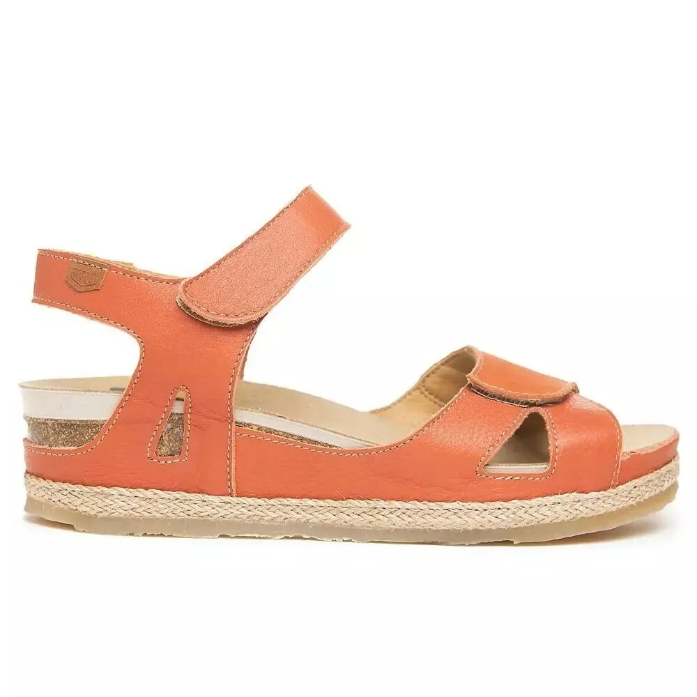 Sandales originales oranges femme On Foot