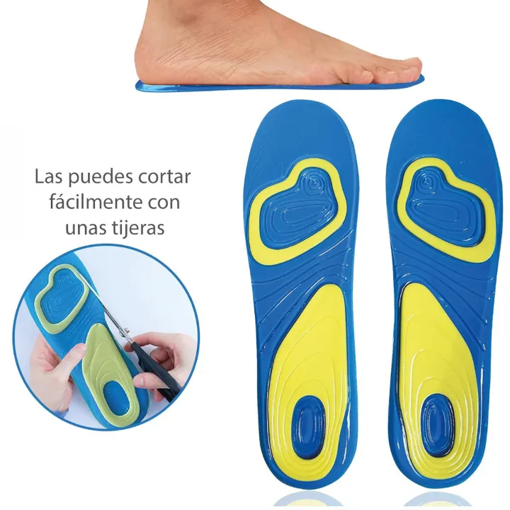 Semelles Respirantes en Gel de Silicone pour Chaussures de Sport 