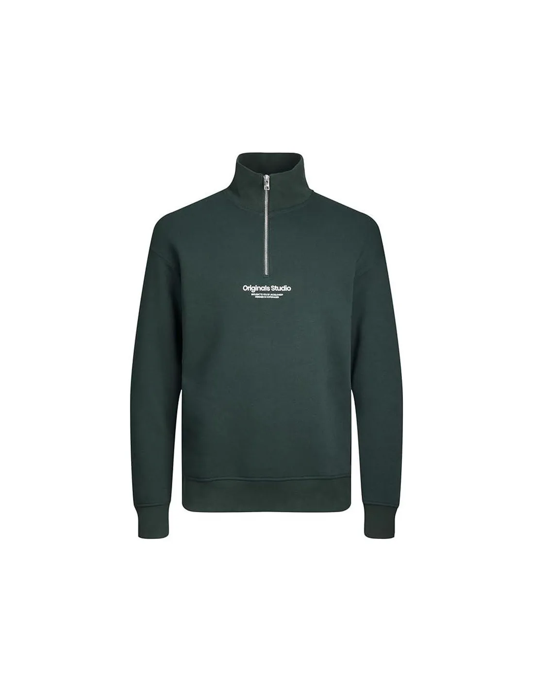 Sweat Homme Jack & Jones Jorvesterbro Quarter Zip Hn Noos Magical Forest