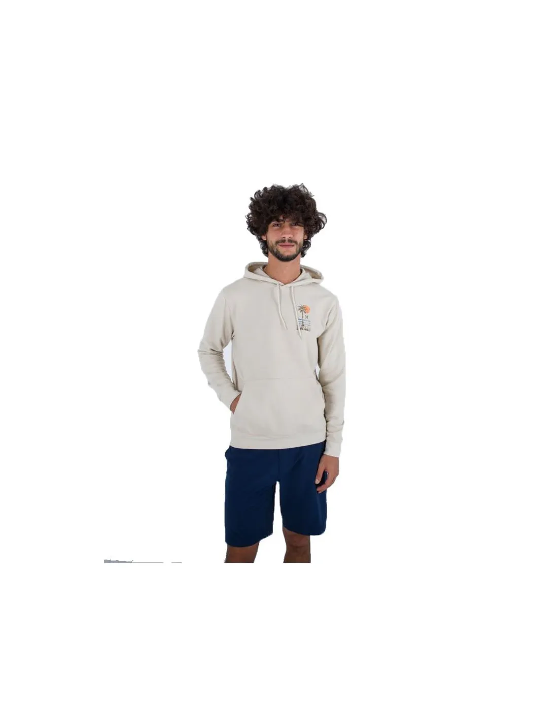 Sweatshirt Hurley 77 beige Homme