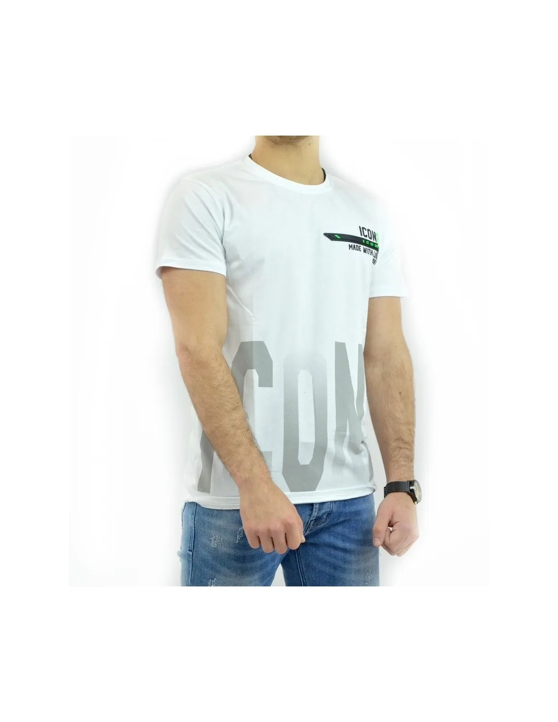 T-shirt icon2 blanc - homme