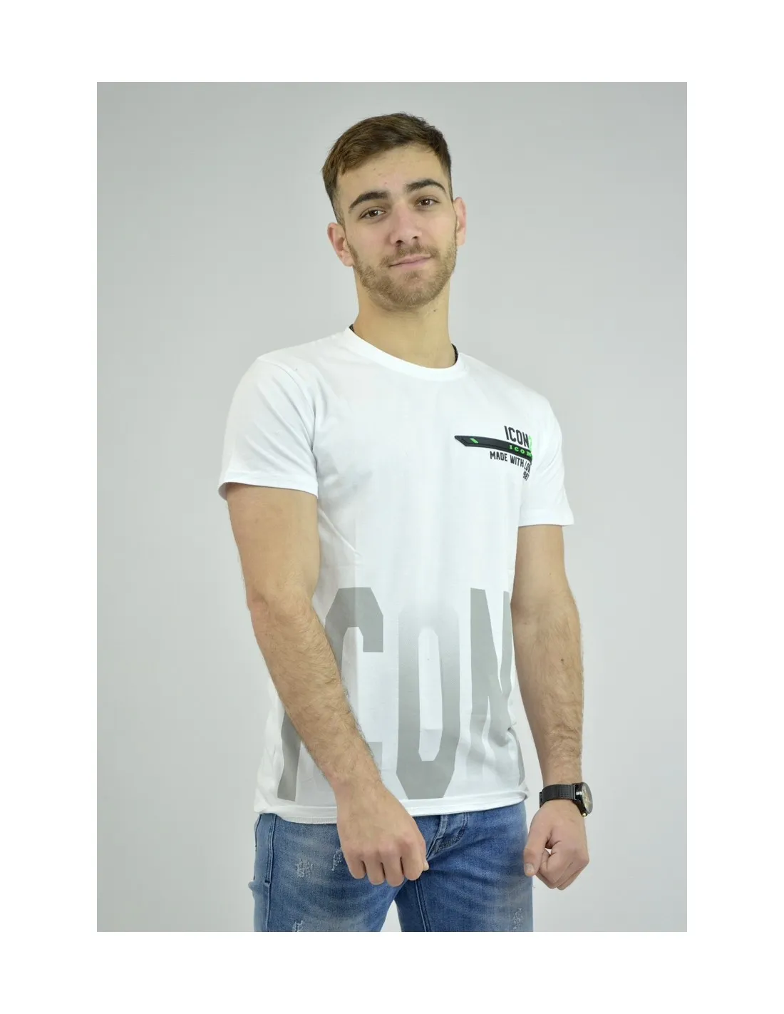 T-shirt icon2 blanc - homme