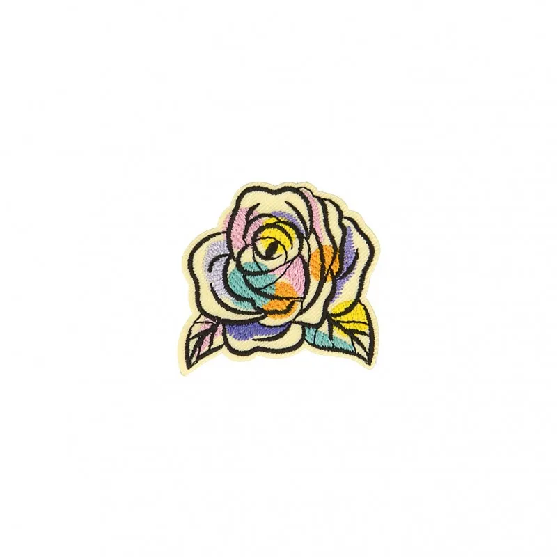 Écusson Couleur Nature Motif Rose